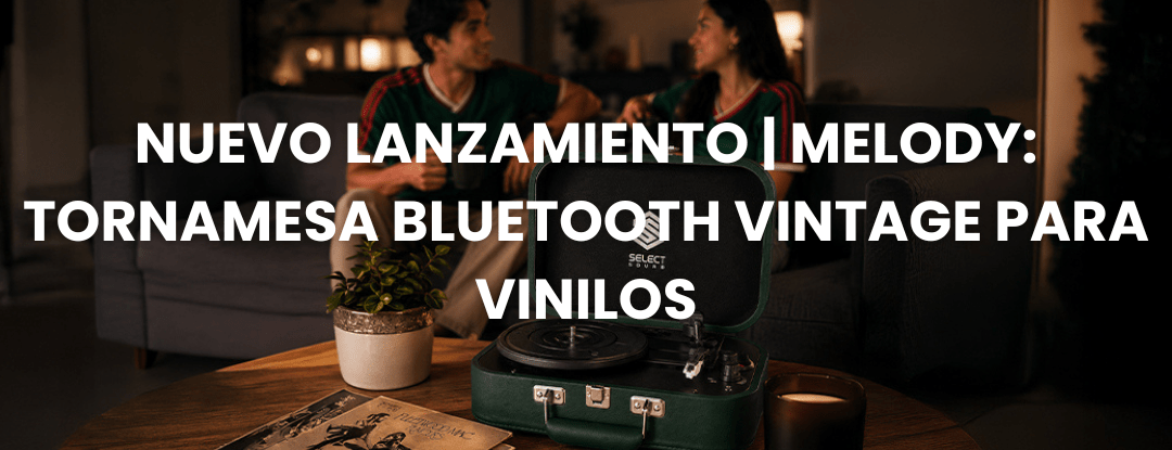 Nuevo Lanzamiento | Melody: Tornamesa Bluetooth Vintage para Vinilos - Selectsound.com.mx