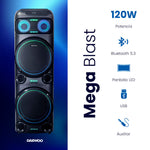 Cargue la imagen en el visor de la galería, Combo Bafle Recargable Bluetooth DW2016 Daewoo DW MEGA BLAST y Proyector Portátil PROJ-SP Wifi Bluetooth Resolución HD KIT-MUN15