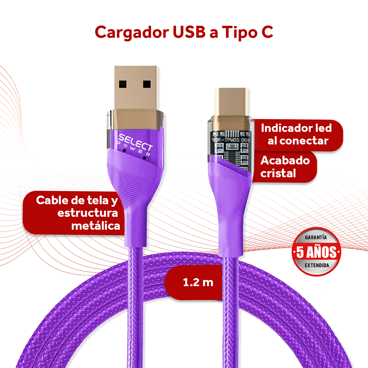 🎧⚡ Paquete Select Sound Audífonos BTH035N Inalámbricos Bluetooth Pocket Tws y Cable Cargador CCR-SPM Usb A Tipo C Indicador Led 1.2mts