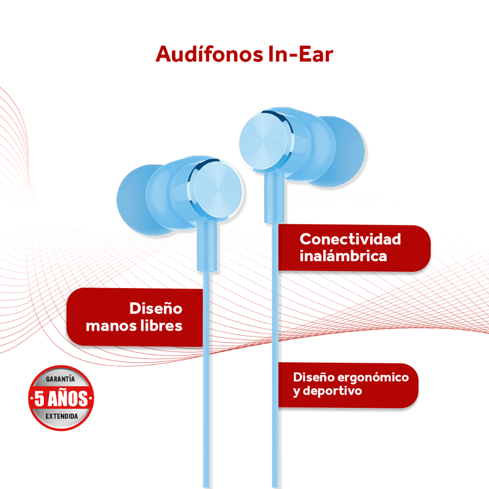 Audífonos Alámbricos Manos Libres Con Micrófono In - ear Modelo H02 - Selectsound.com.mx