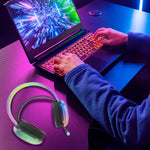 Cargue la imagen en el visor de la galería, Audífonos Gamer Alámbricos Select Gaming Flame - X Sg - h5 Micrófono Integrado Luz Rgb - Selectsound.com.mx