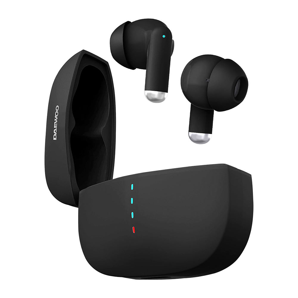 Audífonos Inalámbricos Daewoo DW - 07N Onyx Bluetooth 5.3 con Cancelación de Ruido y Estuche de Carga - Selectsound.com.mx