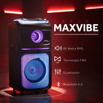 Cargue la imagen en el visor de la galería, Bafle Bocina Select Sound BT1212 Maxvibe 80w Con Luces Led TWS Karaoke Bluetoooth 5.0 - Selectsound.com.mx