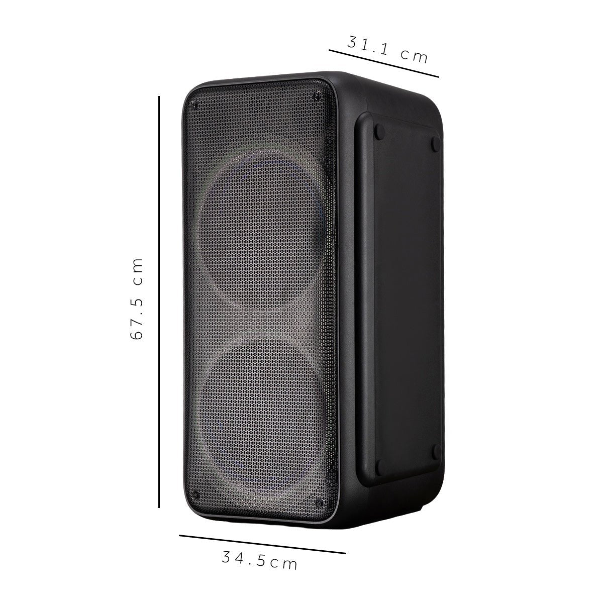 Bafle Select Sound Galaxy BT2030 Bluetooth TWS Recargable Luces LED - Selectsound.com.mx