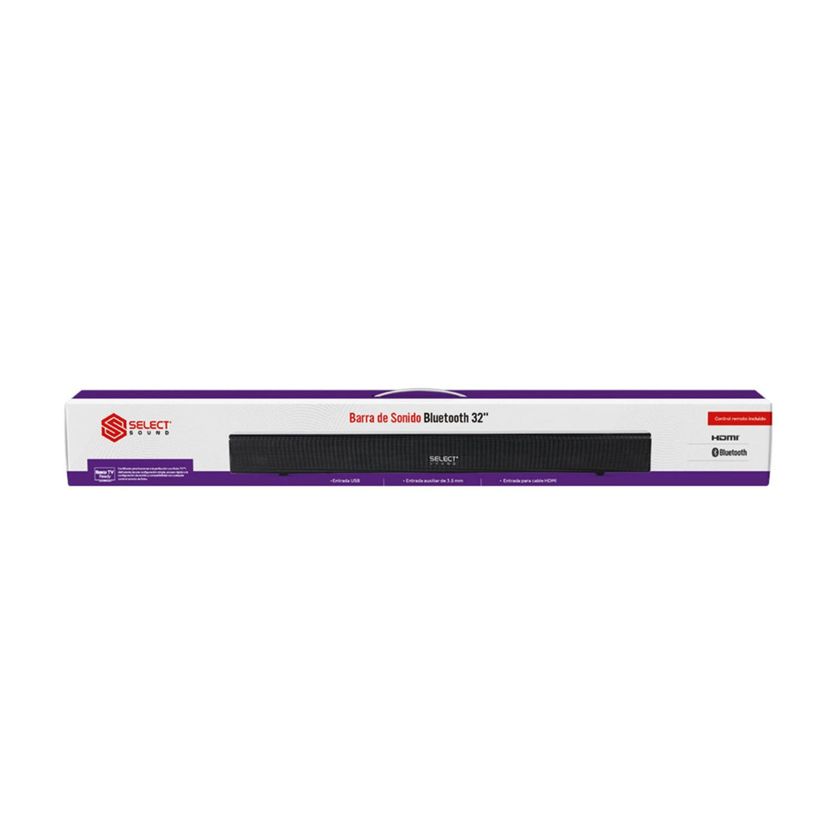 Barra De Sonido Bluetooth 32" Compatible Con Roku 25w Usb BT3280 - RK - Selectsound.com.mx