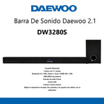 Cargue la imagen en el visor de la galería, Barra De Sonido Teatro En Casa Con Subwoofer Daewoo 2.1 DW3280S - Selectsound.com.mx