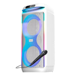 Cargue la imagen en el visor de la galería, Bocina Bafle Bluetooth 2X8" Modelo Tower Block Subwoofer Tws Radio Fm BT2029 - Selectsound.com.mx