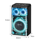 Cargue la imagen en el visor de la galería, Bocina Bafle Bluetooth Daewoo CrystalBoom DW1014 de 12" 100W RMS con Luces LED RGB, Radio FM y Entrada para Micrófono - Selectsound.com.mx