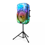 Cargue la imagen en el visor de la galería, Bocina Bafle Inalámbrica 15" Con Micrófono Y Tripie Luminous BT1507 - Selectsound.com.mx