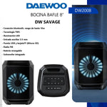 Cargue la imagen en el visor de la galería, Bocina Bafle Portátil Daewoo 8" Dw - savage Bluetooth Tws Radio Fm DW2008 - Selectsound.com.mx