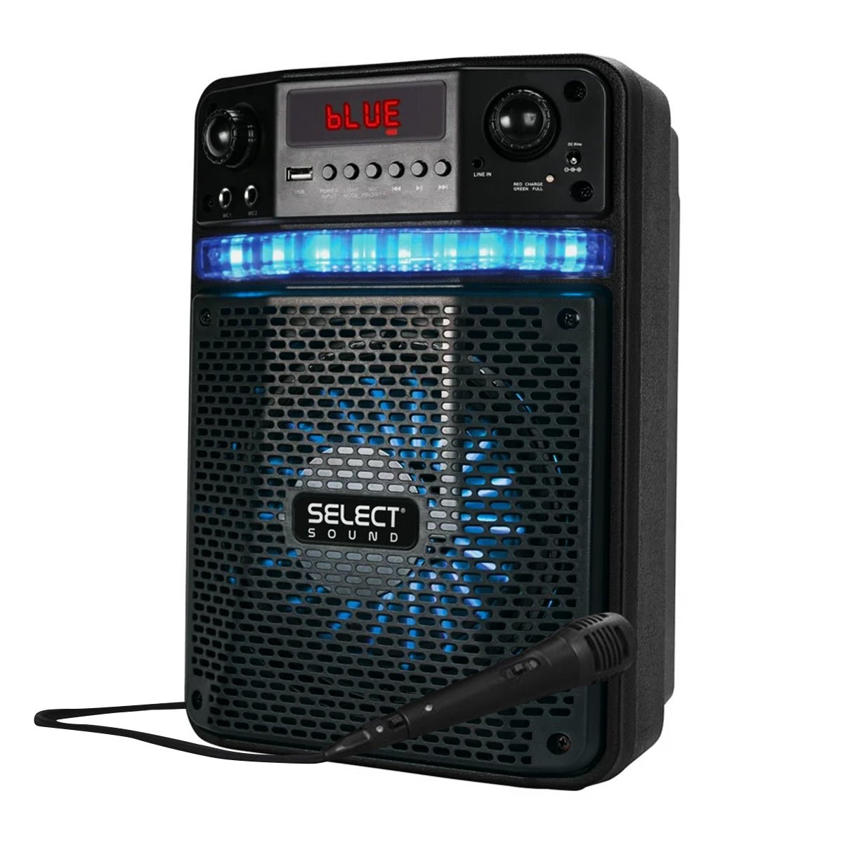 Bocina Bafle Recargable 6.5" Thunder Tws Subwoofer Radio Fm Bt1808 Led Usb - Selectsound.com.mx