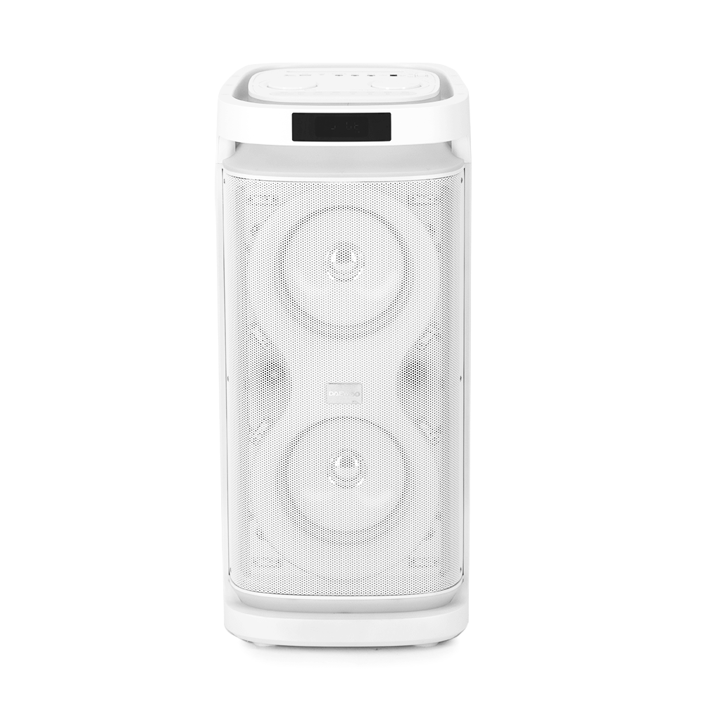 Bocina Bafle Recargable Bluetooth Daewoo 2x8" Modelo Thunder Snow Tws Radio Fm 50w Rms Dw2028w - Selectsound.com.mx