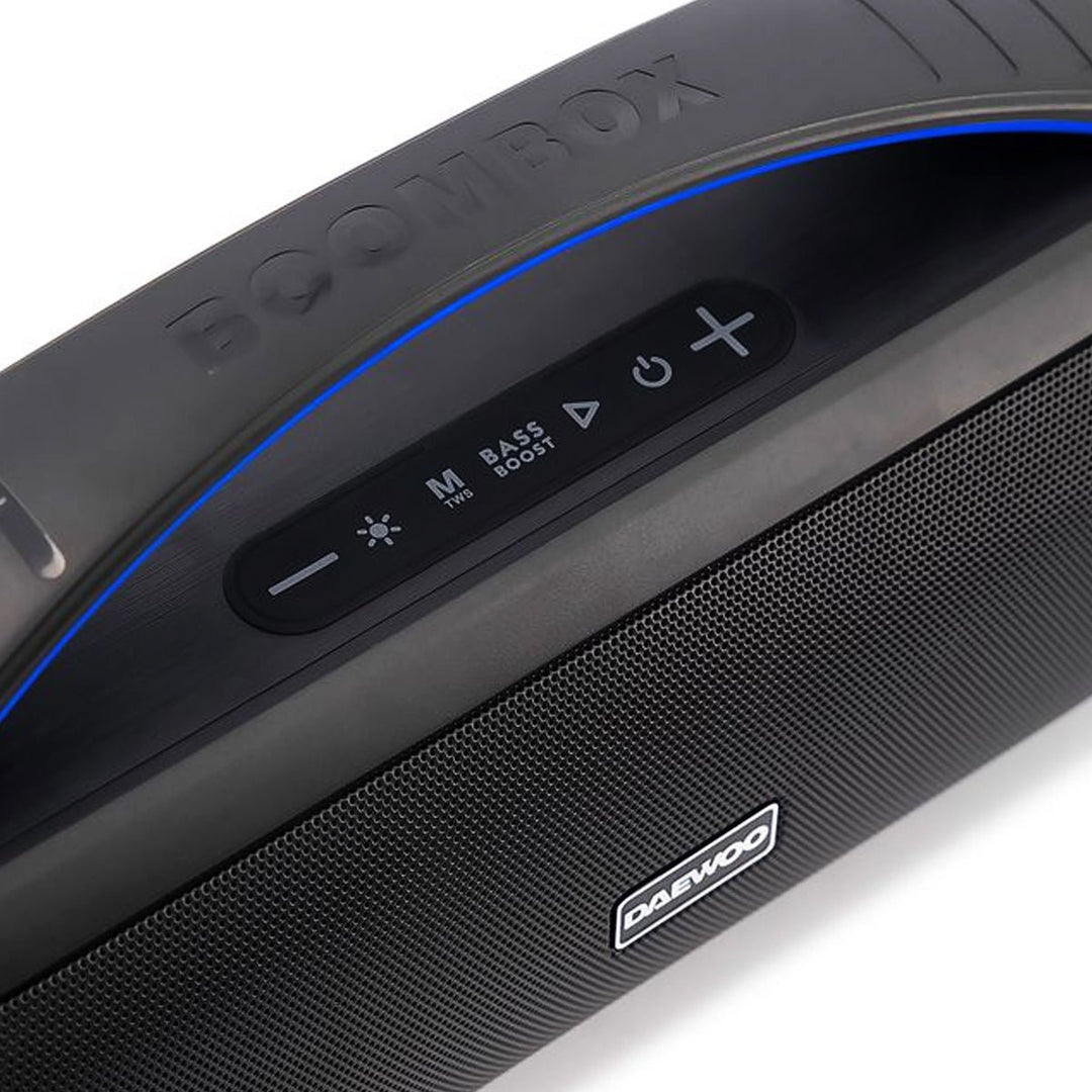 Bocina Bluetooth 3x2 Pulgadas Con Subwoofer Daewoo Tws Radio Fm Beatbox Dw-222 - Selectsound.com.mx