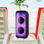 Cargue la imagen en el visor de la galería, Bocina Bluetooth Daewoo 2x8 Pulgadas Bafle Luz Led radio Fm Tws 80w Rms - Selectsound.com.mx