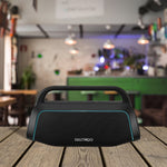 Cargue la imagen en el visor de la galería, Bocina Bluetooth Recargable Radio Fm Tws Dw-806 Color Negro - Selectsound.com.mx