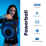 Cargue la imagen en el visor de la galería, Bocina Portátil Daewoo DW230 Power Ball Bluetooth Tecnología IPX4 Bass Boost e Iluminación - Selectsound.com.mx