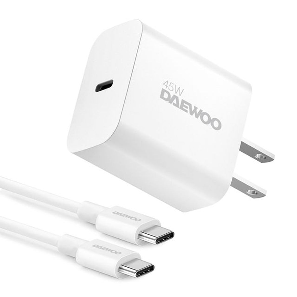 Cargador Turbo Daewoo Carga Rapida Cable Tipo C Usb 45w - Selectsound.com.mx