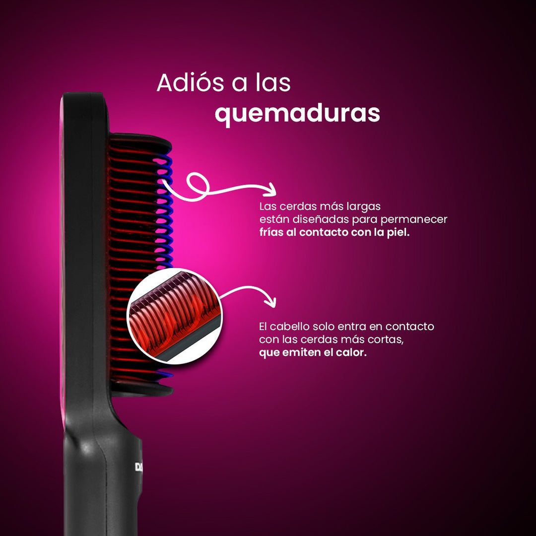 Cepillo Alaciador Peine Térmico Daewoo Glam Flow DW - PA 30w 230° - Selectsound.com.mx