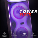 Cargue la imagen en el visor de la galería, Combo Bocina Bafle Bluetooth Tower Block BT2029 y Proyector Portátil PROJ - SP Wifi Bluetooth Resolución HD - Selectsound.com.mx