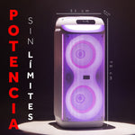 Cargue la imagen en el visor de la galería, Combo Bocina Bafle Bluetooth Tower Block BT2029 y Proyector Portátil PROJ - SP Wifi Bluetooth Resolución HD - Selectsound.com.mx