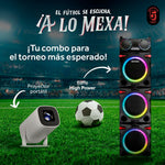 Cargue la imagen en el visor de la galería, Combo Bocina Bafle Torre De Sonido Daewoo Bluetooth 3X10" High Power DW2020 Y Proyector Portátil PROJ - SP Wifi Bluetooth Resolución HD KIT - MUN12 - Selectsound.com.mx