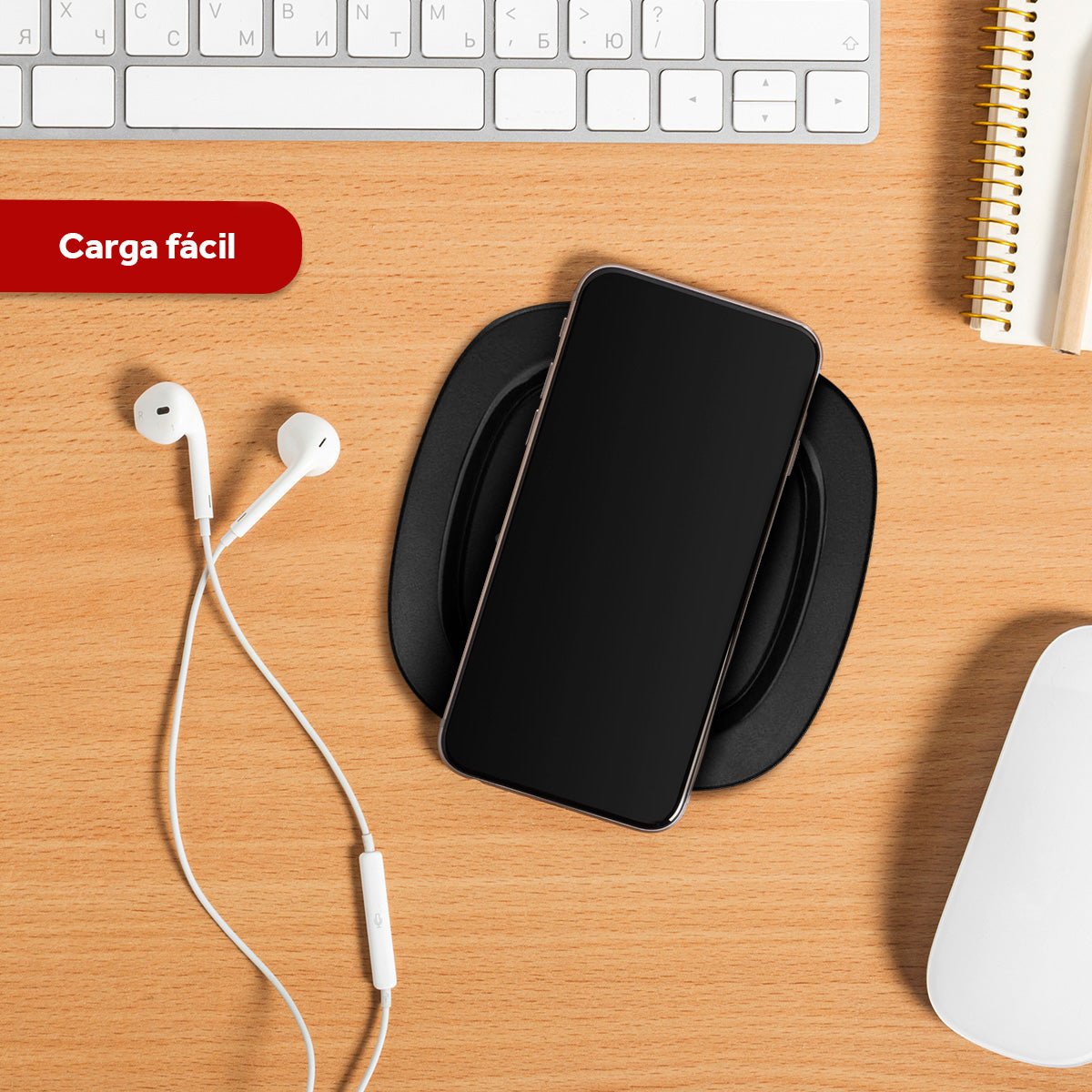 Combo Select Sound Bocina Bluetooth BT234 Portátil con Luces LED + Cargador Inalámbrico W1 - SPN de Carga Rápida - Selectsound.com.mx