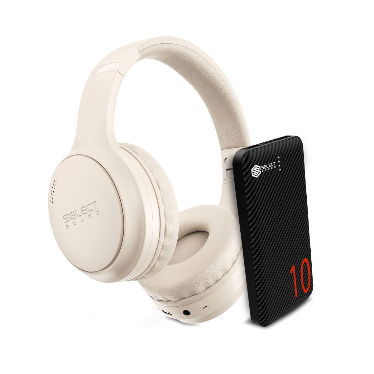🎧🔋 Combo Select Sound Power Bank PB10 10,000 mAh + Audífonos BTH056 Bluetooth con Cancelación de Ruido - Selectsound.com.mx
