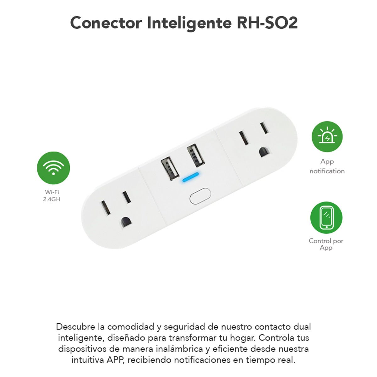 Conector duo Inteligente RH - SO2 - Selectsound.com.mx