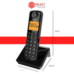 Cargue la imagen en el visor de la galería, Kit 2 Teléfonos Inalámbrico Digital 8032 Duo Negro - Selectsound.com.mx