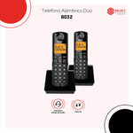 Cargue la imagen en el visor de la galería, Kit 2 Teléfonos Inalámbrico Digital 8032 Duo Negro - Selectsound.com.mx