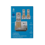 Cargue la imagen en el visor de la galería, Kit 3 Teléfonos Inalámbricos De Escritorio AT&T ID Llamadas EL51303 Gris - Selectsound.com.mx
