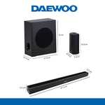 Cargue la imagen en el visor de la galería, Kit Barra De Sonido Teatro En casa Daewoo Modelo Ultimate Con Soporte Articulado Para Tv/Pantalla De 42"a 90" Pulgadas - Selectsound.com.mx