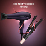 Cargue la imagen en el visor de la galería, Kit Secadora De Cabello 2 Velocidades DW - SE1 110°C + Plancha Alaciadora Rizadora De Cabello 210°C 45w DW - RZ1 Daewoo - Selectsound.com.mx