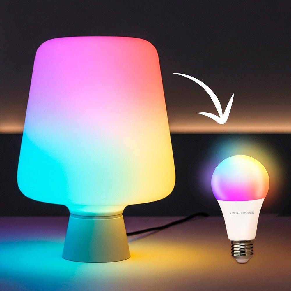 Kit Smart Home Rocket House: Cámara BUHO 1080p + Enchufe Inteligente RH - SO + Foco LED RAINBOW RGB - Selectsound.com.mx