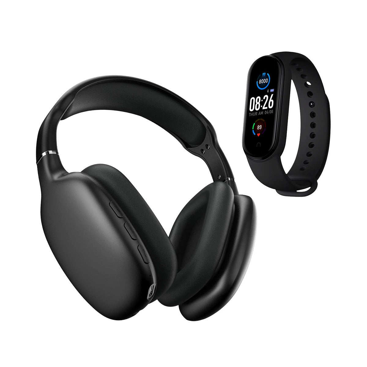 Kit Smartwatch Reloj Inteligente Multi Sport Alpha FB1 - SP y Audífonos Inalámbricos BTH028N Bluetooth Manos Libres Sense - Selectsound.com.mx
