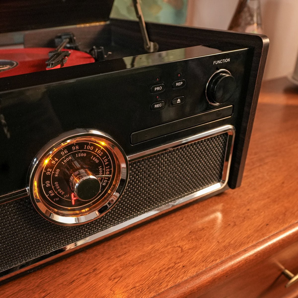 Minicomponente Select Sound Harmony BT9250 Tornamesa Bluetooth 5.0 CD USB AM/FM - Selectsound.com.mx