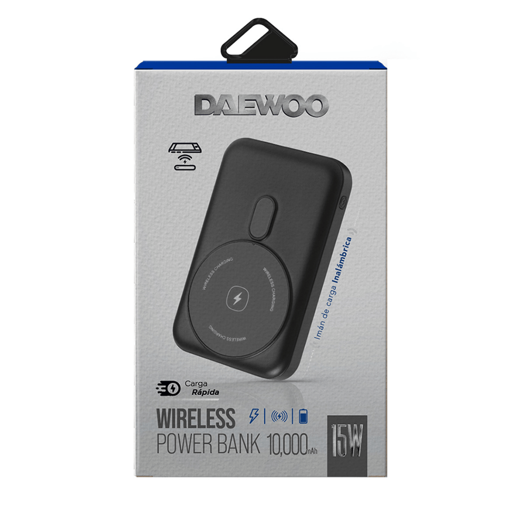 Paquete Power Bank PB10 - DW Bateria Portátil Daewoo 10,000mAh Carga Rapida y Audífonos Inálambricos BTH050N Bluetooth Pantalla Touch - Selectsound.com.mx