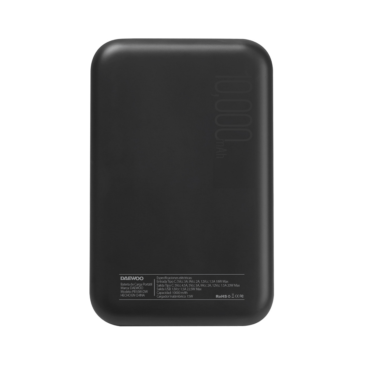 Paquete Power Bank PB10 - DW Bateria Portátil Daewoo 10,000mAh Carga Rapida y Audífonos Inálambricos BTH050N Bluetooth Pantalla Touch - Selectsound.com.mx