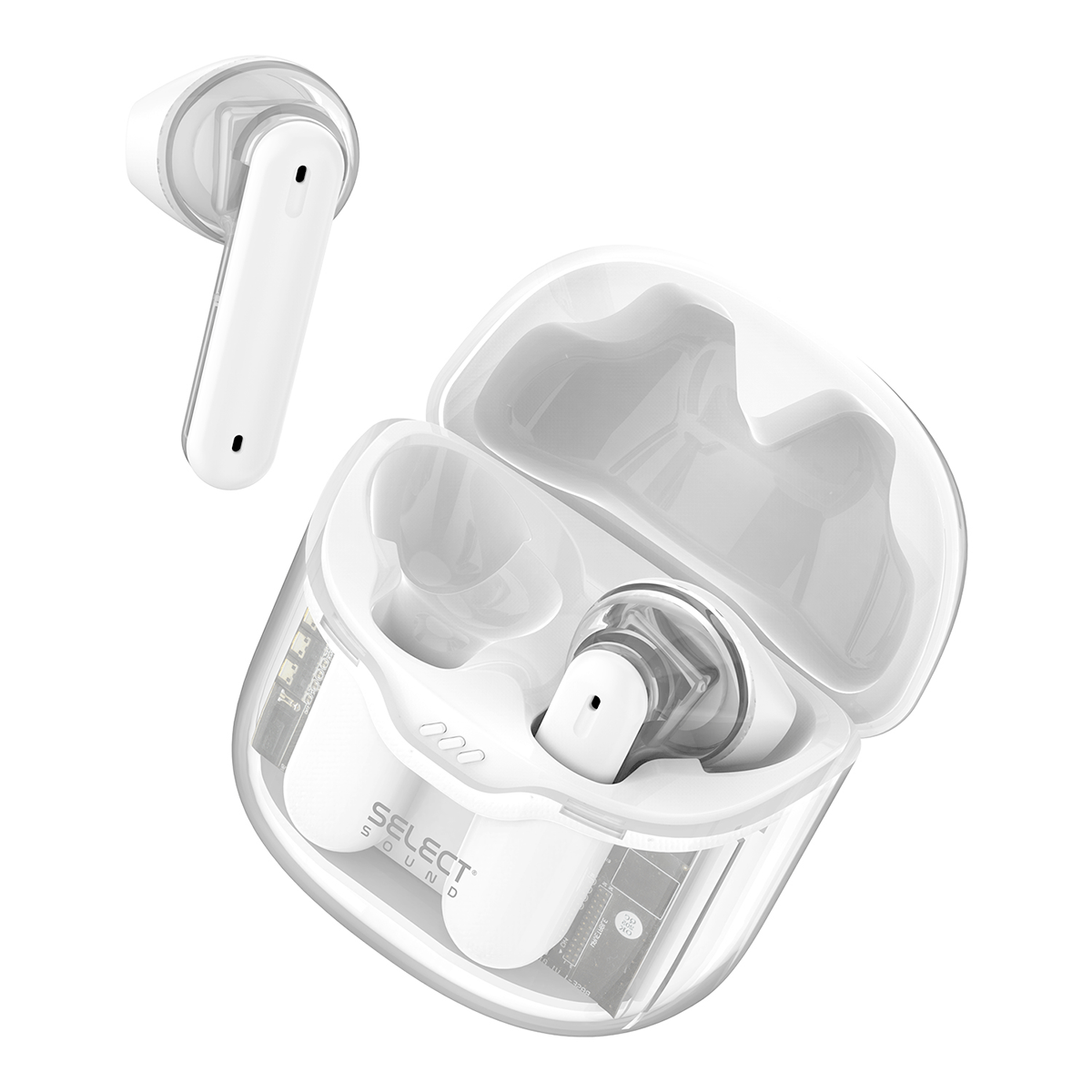 Paquete Select Sound Audífonos inalámbricos BTH040B Crystal + Hub USB‑C ADAPU - SP 4 puertos 🎧🔌 - Selectsound.com.mx