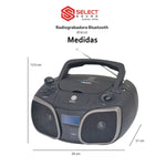 Cargue la imagen en el visor de la galería, Radiograbadora Inalámbrica Bluetooth Usb Mp3 Select Sound BT8110 - Selectsound.com.mx