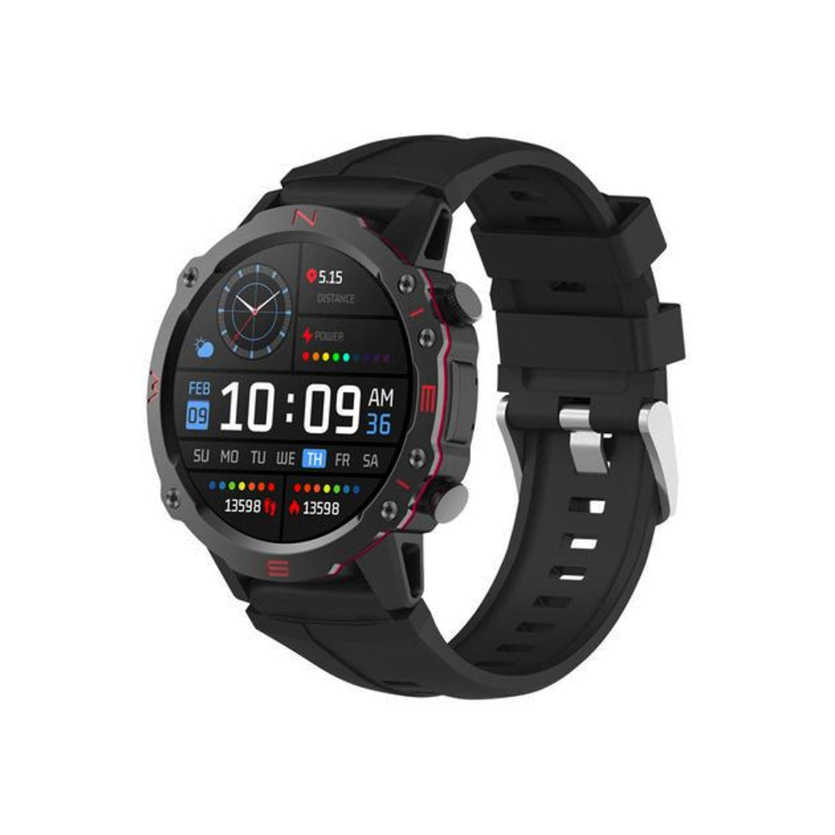 Reloj Inteligente Smartwatch Impermeable Horus Modelo Hexa Select Power IP68 Color Negro SW6 - SP - Selectsound.com.mx