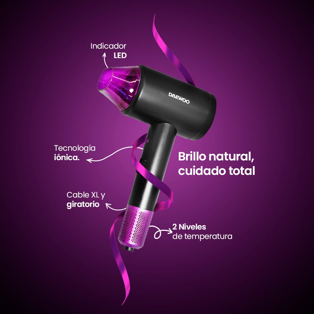 Secadora De Cabello Profesional Daewoo 2 Velocidades 110°C DW - SE3 - Selectsound.com.mx