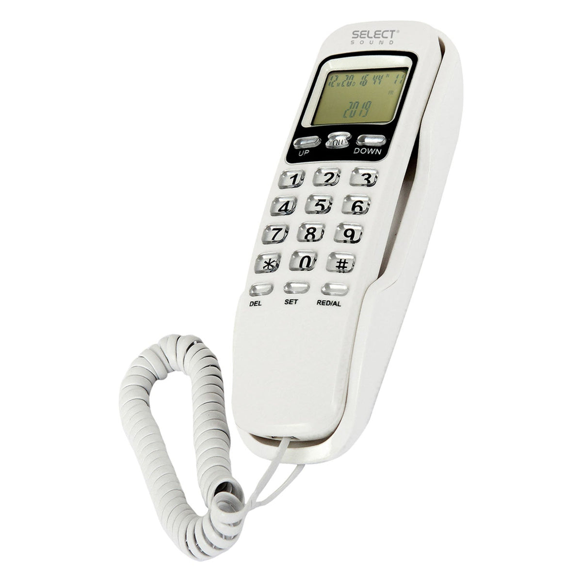 Teléfono De Pared Fijo Select Sound Caller ID Alarma 8338 - Selectsound.com.mx