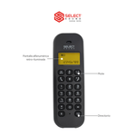 Cargue la imagen en el visor de la galería, Teléfono Fijo Inalámbrico Select Sound 8033 con Manos Libres e Identificador de Llamadas Para Oficina Escritorio Despertador - Selectsound.com.mx