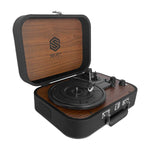 Cargue la imagen en el visor de la galería, Tornamesa Melody BT8006 Tocadiscos Vintage con Bluetooth 5.0, 3 Velocidades y Auto Stop Maletín Retro - Selectsound.com.mx