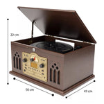 Cargue la imagen en el visor de la galería, TornamesaRetro Vintage Nostálgico Bluetooth Usb Mp3 Radio Am/Fm BT9245 - Selectsound.com.mx