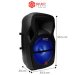 Cargue la imagen en el visor de la galería, Bocina Bafle 15" Titan Tws BT1506 Con Tripie - Selectsound.com.mx