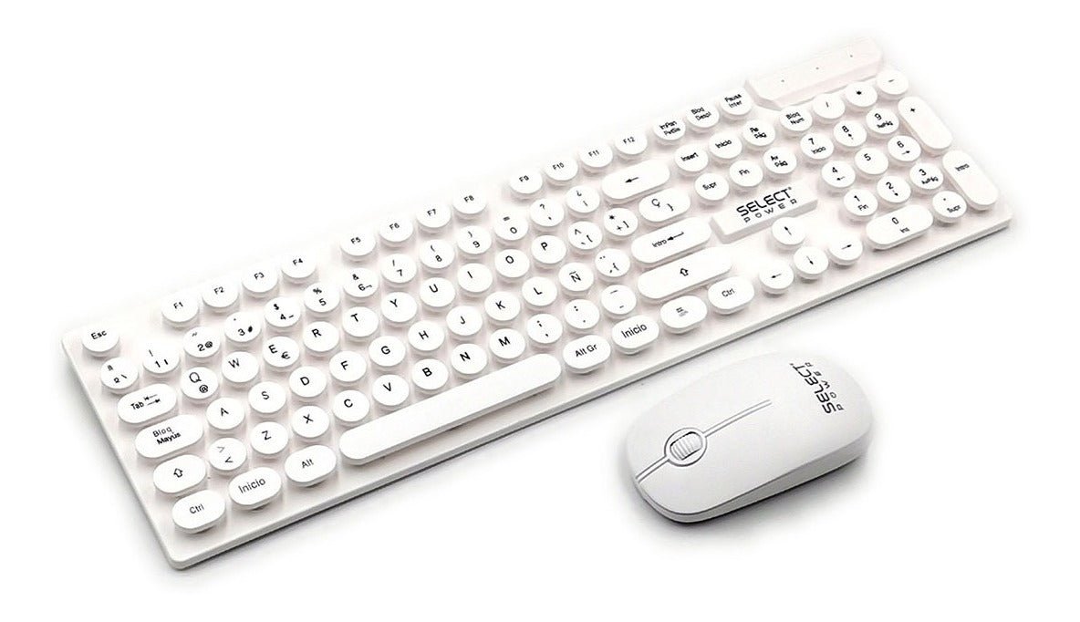 Combo De Teclado Y Mousse Inalambrico Selects Retrokey-sp - Selectsound.com.mx