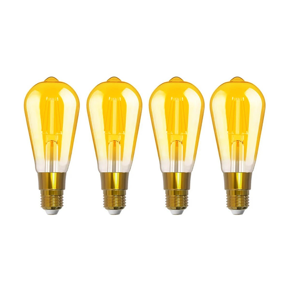 Foco Inteligente Led Rocket House Saint Luz Ámbar Wifi 7w 4 Pack - Selectsound.com.mx