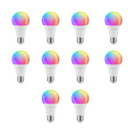 Cargue la imagen en el visor de la galería, Pack 10 Focos Inteligentes Led Rocket House Rainbow Rgb Wifi - Selectsound.com.mx
